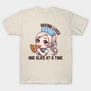 Funny Nurse Pizza Lover T-Shirt